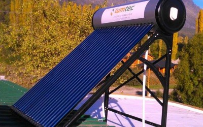 Termotanque solar Earthship