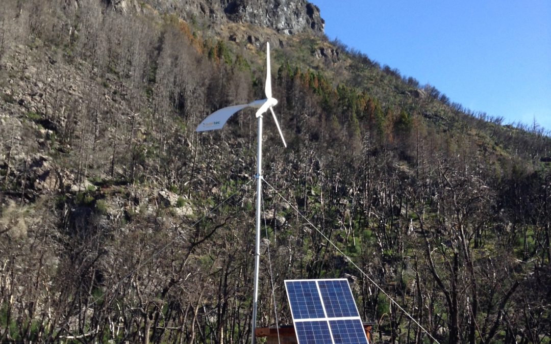Aerogenerador en Cholila