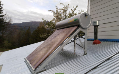 Instalación de termotanque solar de 200Lts
