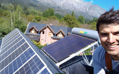Termotanque solar Heat Pipe 200lts para Cecilia Marconi