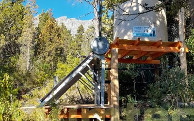 Termotanque solar en Villa Turismo, El Bolsón