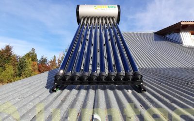 Instalación de termotanque solar para uso familiar