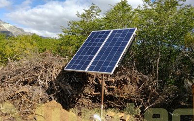 Instalación de un sistema solar en Mallín Ahogado