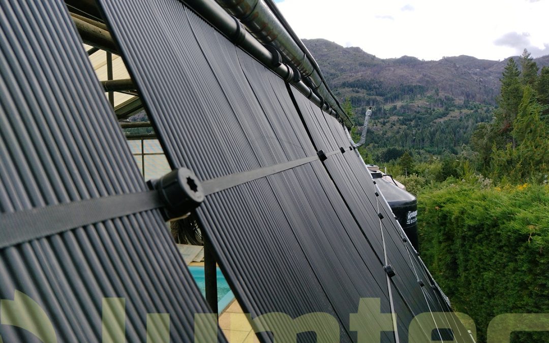 Sistema de climatización solar para pileta
