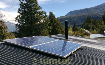 Sistema solar en Lago Puelo, Chubut