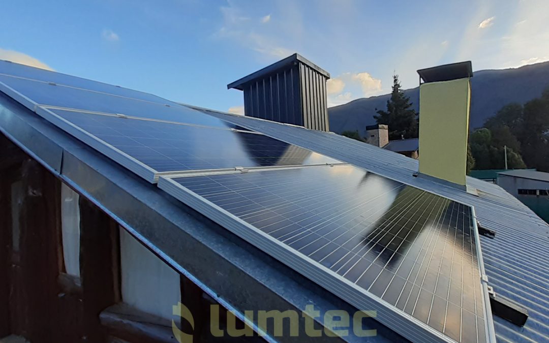 Sistema solar en Lago Puelo