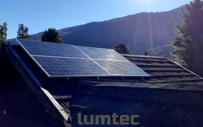 Sistema solar en Lago Puelo