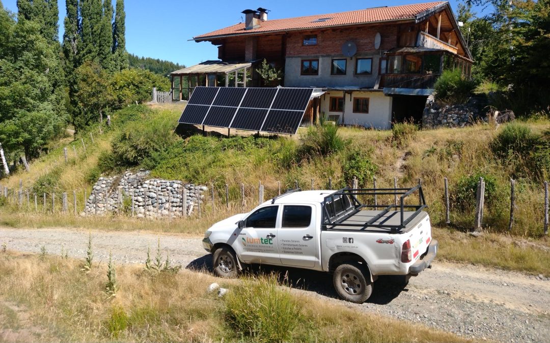 Sistema solar para cortes en Mallín Ahogado